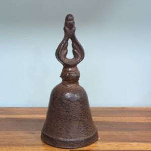 Antique Cast Iron Bell. Farmhouse - Vintage -  Collectible Bell